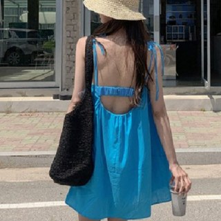 휴양지 미니원피스 뒷트임