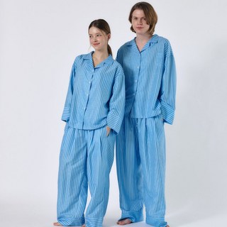 오오티엔 와이드 실루엣 루멘 커플잠옷 파자마 세트