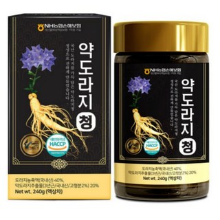 약도라지청 국산도라지청 진한 도라지농축액 3년근 약도라지 100% 생 도라지청 환절기 도라지청선물세트 차선물 돌잔치 결혼식 답례품, 1개, 240g