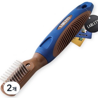 랩릿 강아지 빗 엉킨털 고양이 브러쉬 털갈이 죽은털, 2개, 버디브러쉬