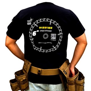 블랙불 워크웨어 블랙 그래픽 반팔 티셔츠 (톱날)