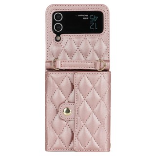 라팔레트 지플립 3 4 숄더 스트랩 퀼팅 지갑 케이스