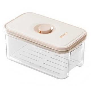 BYOU 원터치 진공밀폐용기 다이얼 냉장고정리용기 대용량, 3600ML, 2개, 3600ml