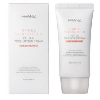 프란츠 네이키드 선쉴드 펩타이드 톤업 선크림, 2개, 50ml