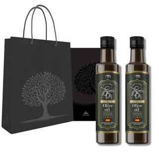 로얄트리 스페인 PICUAR품종 엑스트라 버진 올리브 오일 250mL x 2병 선물세트, 1세트