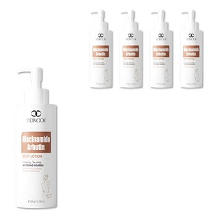 나이아신아마이드 알부틴 바디 로션 Niacinamide Arbutin Body Lotion 미백 보습 피부 피부 색소 침착 완화, 5개, 300g