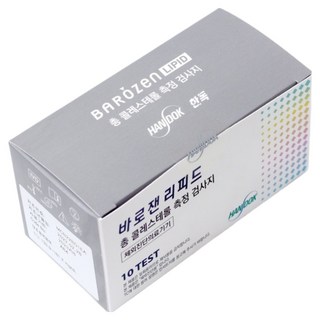 한독 바로잰 총콜레스테롤 중성지방 HDL LDL 검사시험지, 선택1)총콜레스테롤시험지(1박스), 1개