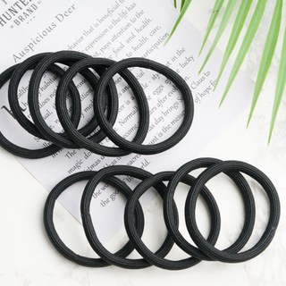 이쁨달다 국산 K라운드 30개+3 검정 머리끈 파우치 포켓빗 증정 도톰 짱짱 무매듭 골지 넓은 머리끈