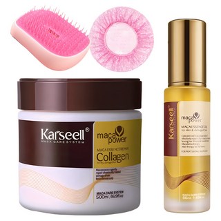 카르셀 마카파워 헤어 콜라겐 & 오일 세트 Karseell 손상모발용 리페어 Collagen&oil, 1개