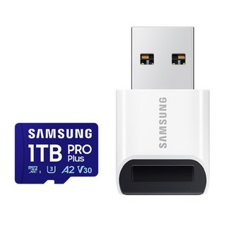 삼성전자 삼성 마이크로 SD카드 PRO PLUS 리더기구성 Z, 1TB, 1개