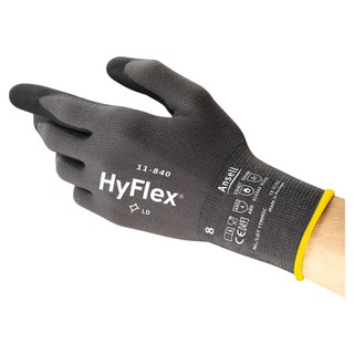 안셀 Ansell 하이플렉스 11-840 니트릴 코팅장갑, 12개, 그레이+블랙