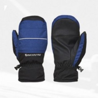 겨울 혹한기 시크릿 벙어리장갑 손가락 방수 방한장갑 기모 스키 보드 등산 레저 스포츠장갑, 1개, 곤색