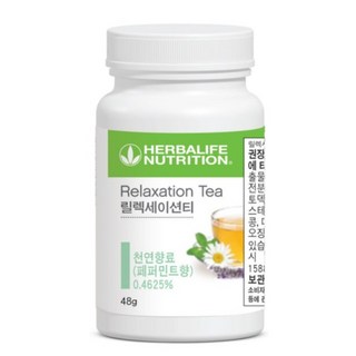 허벌라이프 국내정품 허브티 릴렉세이션티 48g 페퍼민트향 국내정품 빠른배송 [핑크팬더하우스], 1개, 1개입