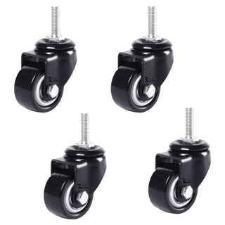 코랙코리아 우레탄 가구용 산업용 교체용 1.5인치 2인치 3인치 4인치 5인치 회전 브레이크, 볼트타입, 1세트