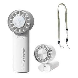 마농 급속냉각 휴대용 에어컨 핸디선풍기, [1+1] 화이트