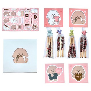 파베글라스 모카몽 막대과자 만들기 세트, 1세트, 모카몽 화이트 막대과자 만들기 세트