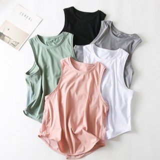 (1+1) 여성용 피트니스 헬스 요가 조깅 민소매 나시탑 조끼 -k46-1