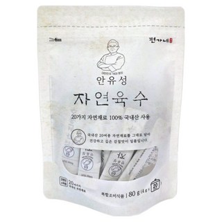 흑백요리사 안유성 100%국내산 동전육수 자연육수 코인육수 육수, 80g, 1개