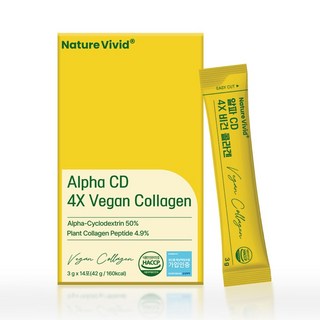 알파 CD 4X 비건 콜라겐 / 알파시클로덱스트린 난소화성말토덱스트린 식물성 콜라겐 1box X14ea, 14개, 3g