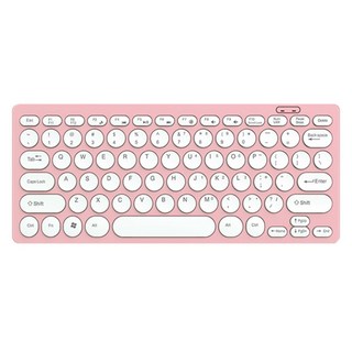 JERTECH 유선 미니 키보드 78키 슬림형 DK500, 핑크
