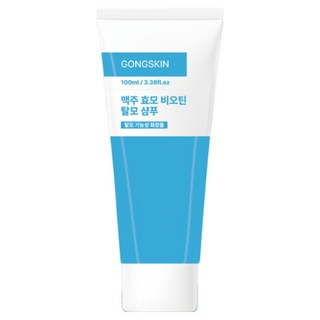 공스킨 맥주 효모 비오틴 탈모 샴푸 탈모증상 완화 두피케어 가려움증 탈모기능성샴푸, 100ml, 2개