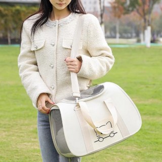코코로펫 고양이 이동장 강아지 가방 반려동물 캐리어, 1개, 베이지