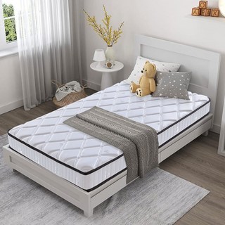 Ageye HUO JI 독립 스프링 매트리스 경추와 요추 삼중 지지 설치 없이 열어서 사용할 수 있습니다 컴포트 매트리스 100*190*18, 중간, 18cm