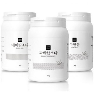 가성비가 브랜드다 베이킹소다+과탄산소다+구연산 천연세제 세트, 1세트