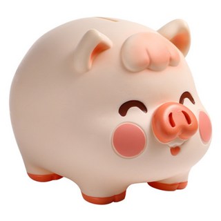 돈 들어오는 귀여운 돼지 저금통, 눈웃음돼지(대), 1개