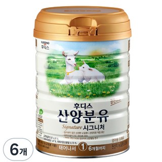 일동후디스 시그니처 산양분유 1단계, 800g, 6개