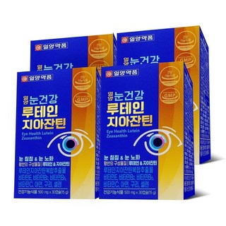 일양약품 눈건강 루테인 지아잔틴, 4박스, 30정