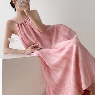 차쿠 휴양지 여성 비치원피스 홀터나시 러블리 비치 원피스