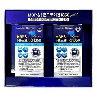 종근당홀딩스 티엔 MBP 앤 콘드로이친 1350 180정(3개월분) 상어연골, 1박스, 90회분