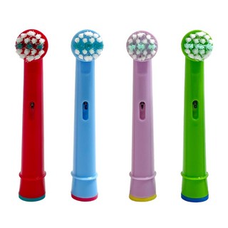 오랄비 브라운 호환 어린이 전동 칫솔모 리필모, 4세트, 칫솔모 4개