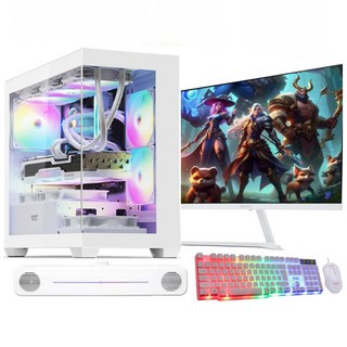 씨엠컴퓨터 인텔i5 AMD라이젠 검은 신화 오공 헬다이버즈2 팰월드 디아블로4 멀티 게이밍컴퓨터, 화이트, 16GB, 500GB, WIN11 Home, PS-01(모니터포함)