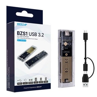 비잽 BZS1 M B&M NGFF M.2 NVMe SSD USB 3.2 Gen2 10Gbps 외장하드 케이스, 282_BZS1, 1개