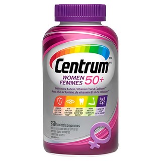 센트룸 캐나다 내수용 100% 정품 Centrum 50+ 실버 포맨 포우먼 여성 남성 종합 멀티비타민 캐나다현지 소싱 검수 직배송[라토나 특별 사은품], 1개, 성인 여성 250정(8개월분), 250정