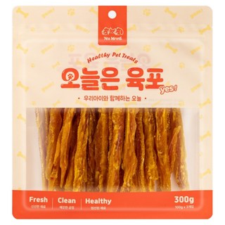 예스몽 오늘은 육포 강아지 생선 간식, 연어 스틱, 300g, 1개