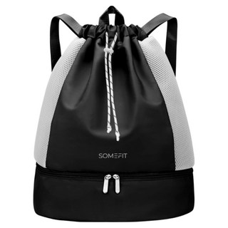 썸피트 신발보관 수영가방 방수 스포츠 백팩, 다크블랙