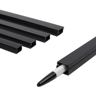 백만볼트샵 국산 사각 전선몰딩, 블랙, 1호, 10개