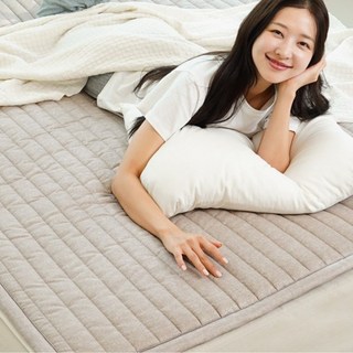 [고급퀄팅 라돈미검출]비오바디 세미마이크로 패딩 EMF 탄소매트 카본 전기요 전기장판, 핫 슈퍼싱글(110x200cm), 연베이지