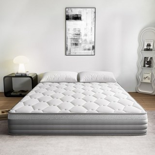 SweDrea 침대 무음 포켓스프링 두툼한 토퍼 매트리스, 중간, 20cm