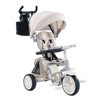 2025 삼천리 샘트라이크 콤팩트 아기 유모차세발자전거 유아동 다기능 자전거, 멜란지베이지, 1개