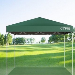 CYFIE 정원용 캐노피 천막 야외 접이식 테라스 차양막 행사용 방수 파티오 텐트 캠핑 타프 대형 3x3 여름 4-6 인용, 그린