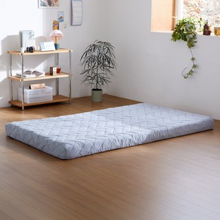 [수장고1977] 보관 스트랩 증정 국내생산 포근한 9존 바닥 침대 헤링본 토퍼 매트리스 3컬러 MS/SS/Q