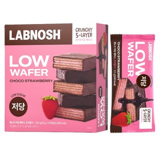 랩노쉬 저당 웨하스 초코딸기, 53g, 10개