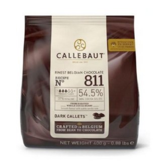 벨기에산 칼리바우트 다크 811 커버처 초콜릿 깔리바우트 카카오54 깔레바우트 깔렛 깔릿 르뱅, 1개, 400g