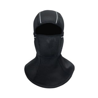 누리아띠 후드 방한 바라클라바 겨울 골프 러닝 스노우보드 스키 기모 넥워머, 블랙 (BLACK), 3개