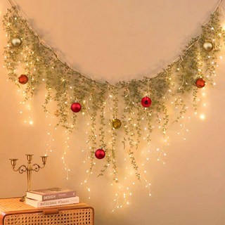 투데이리빙 2종 세트 크리스마스 대형 LED 벽트리 + 가랜드 장식 무드등 성탄절 소품 성탄 용품 무선 데코 조명, R98276A(혼합색상, 1세트