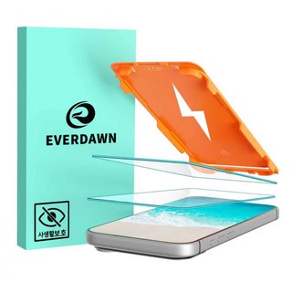 에버던 터치강화 고경도 HD 강화유리 액정보호필름 이지트레이 2p, 1세트